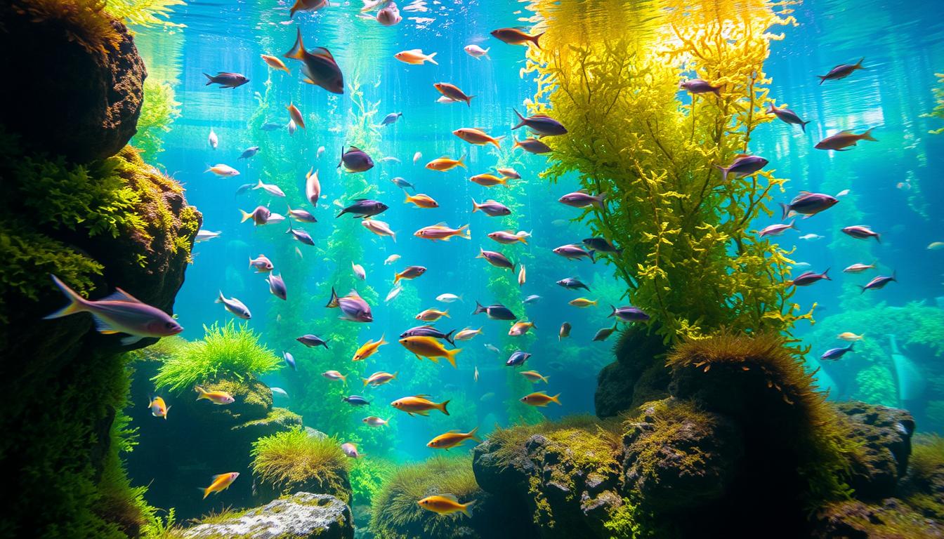 algae in fish tank